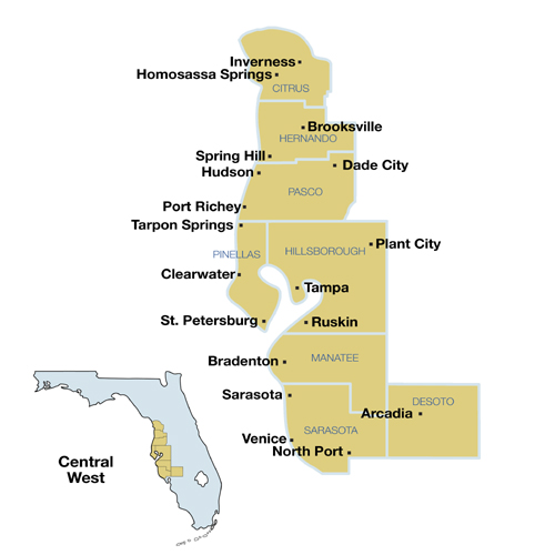 Central West Counties